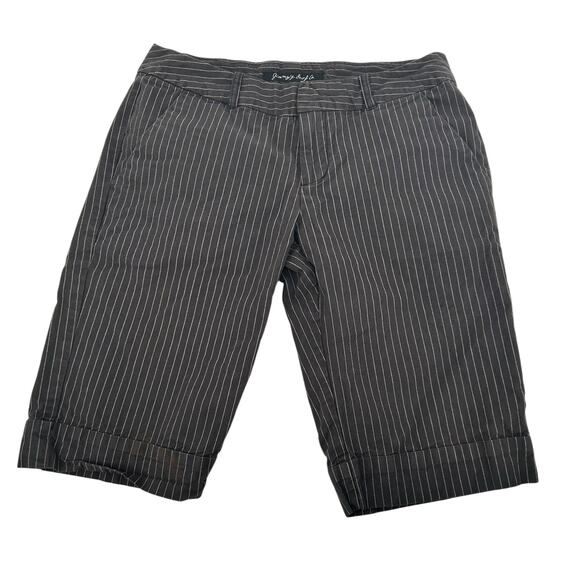 VTG y2k Womens Pinstripe Jimmy'Z Surf Co. Blazer Jacket Low Rise Shorts Set Sz M - Picture 8 of 12